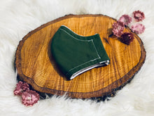 Load image into Gallery viewer, Marine Green- Three Layer, Anti-Fluid Face Mask