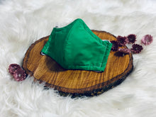 Load image into Gallery viewer, Grassy Green- Three Layer, Anti-Fluid Face Mask