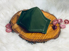 Load image into Gallery viewer, Marine Green- Three Layer, Anti-Fluid Face Mask