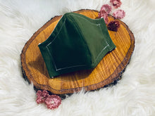 Load image into Gallery viewer, Marine Green- Three Layer, Anti-Fluid Face Mask