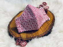 Load image into Gallery viewer, Red Floral- Three Layer, Anti-Fluid Face Mask