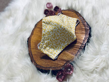 Load image into Gallery viewer, Leafy Yellow- Three Layer, Anti-Fluid Face Mask