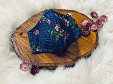 Load image into Gallery viewer, Flower Patch: Three Layer, Anti-Fluid Face Mask