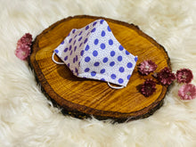 Load image into Gallery viewer, Littles Polka Purple- Three Layer, Anti-Fluid Face Mask