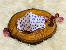 Load image into Gallery viewer, Littles Polka Purple- Three Layer, Anti-Fluid Face Mask