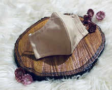 Load image into Gallery viewer, Beige Beauty- Three Layer, Anti-Fluid Face Mask
