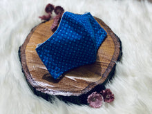 Load image into Gallery viewer, Dotted Blue- Three Layer, Anti-Fluid Face Mask
