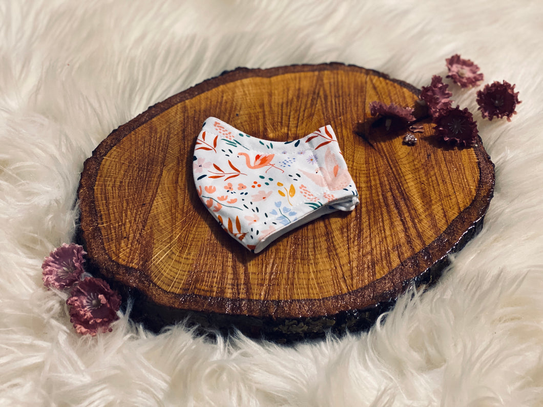 Littles Secret Garden- Three Layer, Anti-Fluid Face Mask